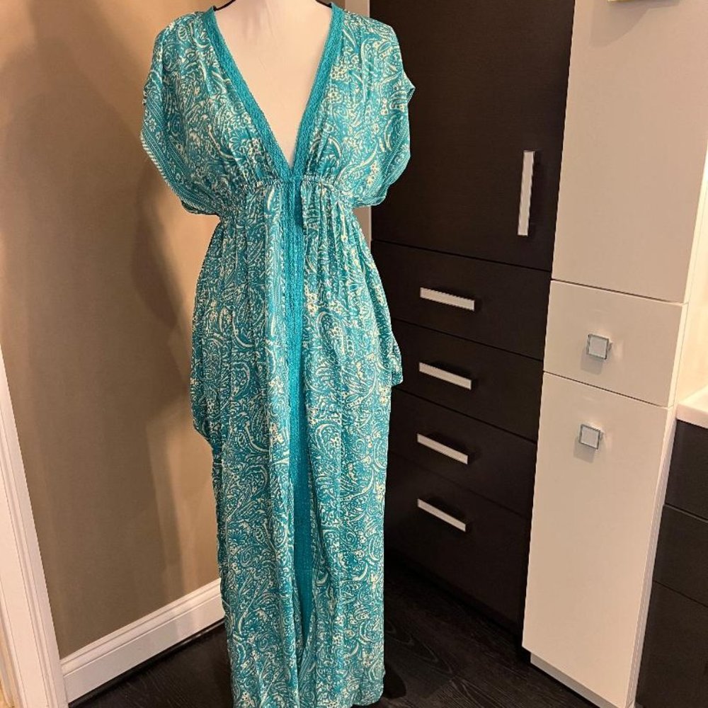 Luna Llena- Vestido Largo Maxi Dress/ Cover-up